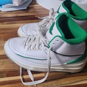 Jordan Kids Sneakers White and Green